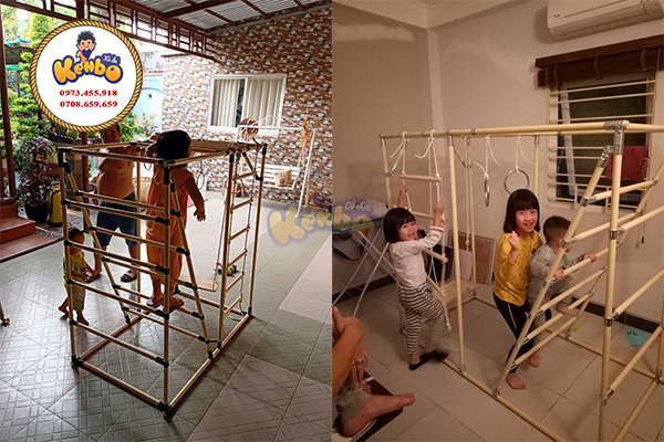 Xà đu chữ nhật có kích thước nhỏ gọn
